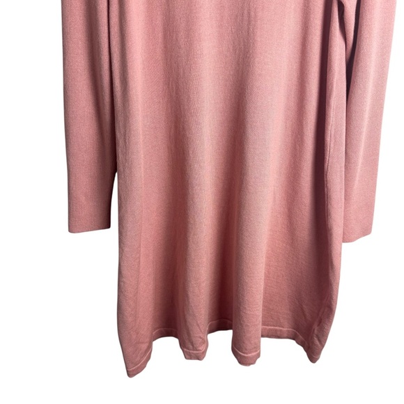 AGB Women's Mauve Pink Turtleneck Sweater Dress Long Sleeve Size Large Cozy - Picture 3 of 6